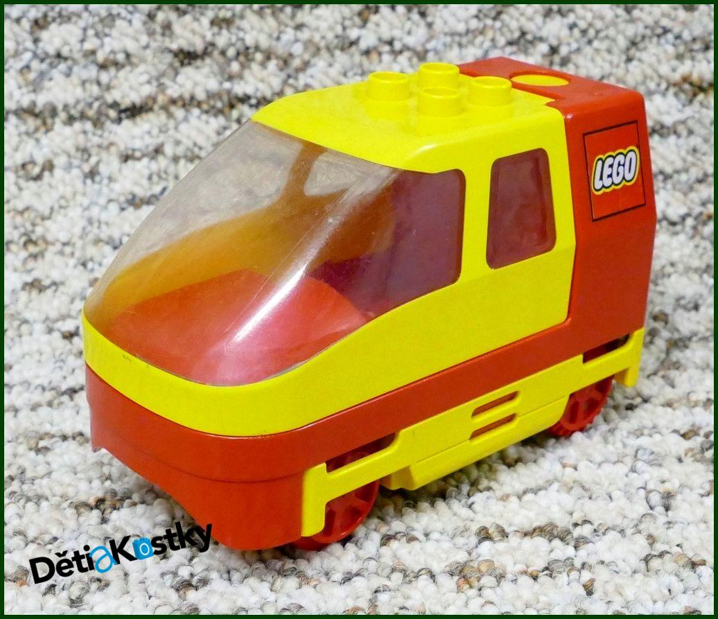 Lego® Duplo® Mašinka se Spodními Tlačítky Červená - Viz Popis!