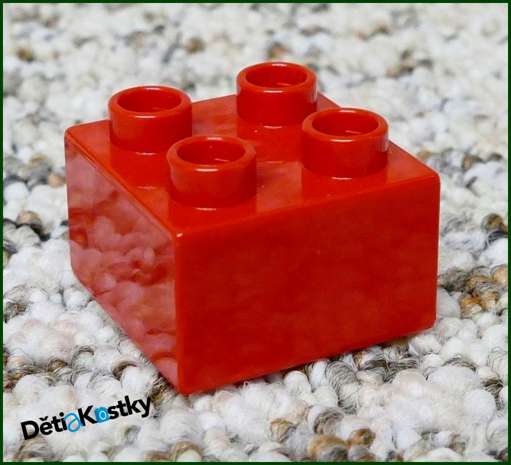 Lego® Duplo® Kostka 2x2 Červená - Top Stav