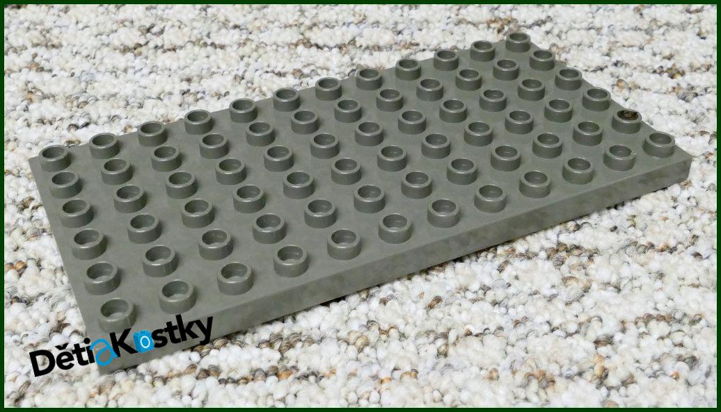 Lego® Duplo® Podložka/Deska 6x12 Hnědošedá/Tmavě Šedá