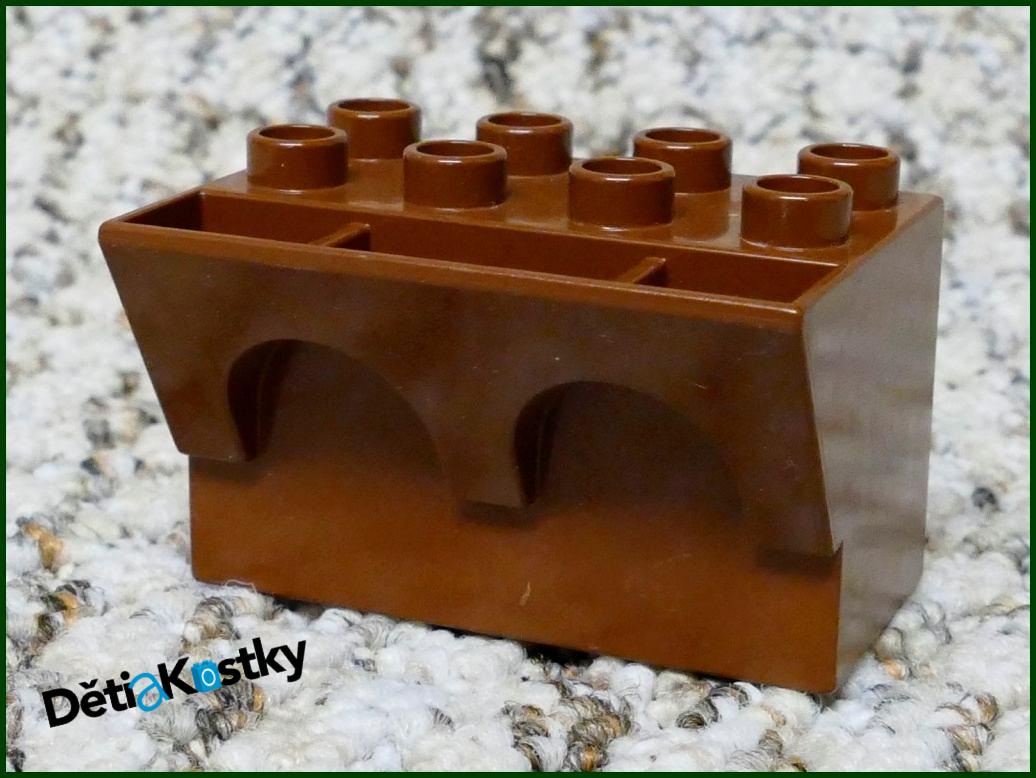 Lego® Duplo® Hradba Spodní Díl - Hnědá