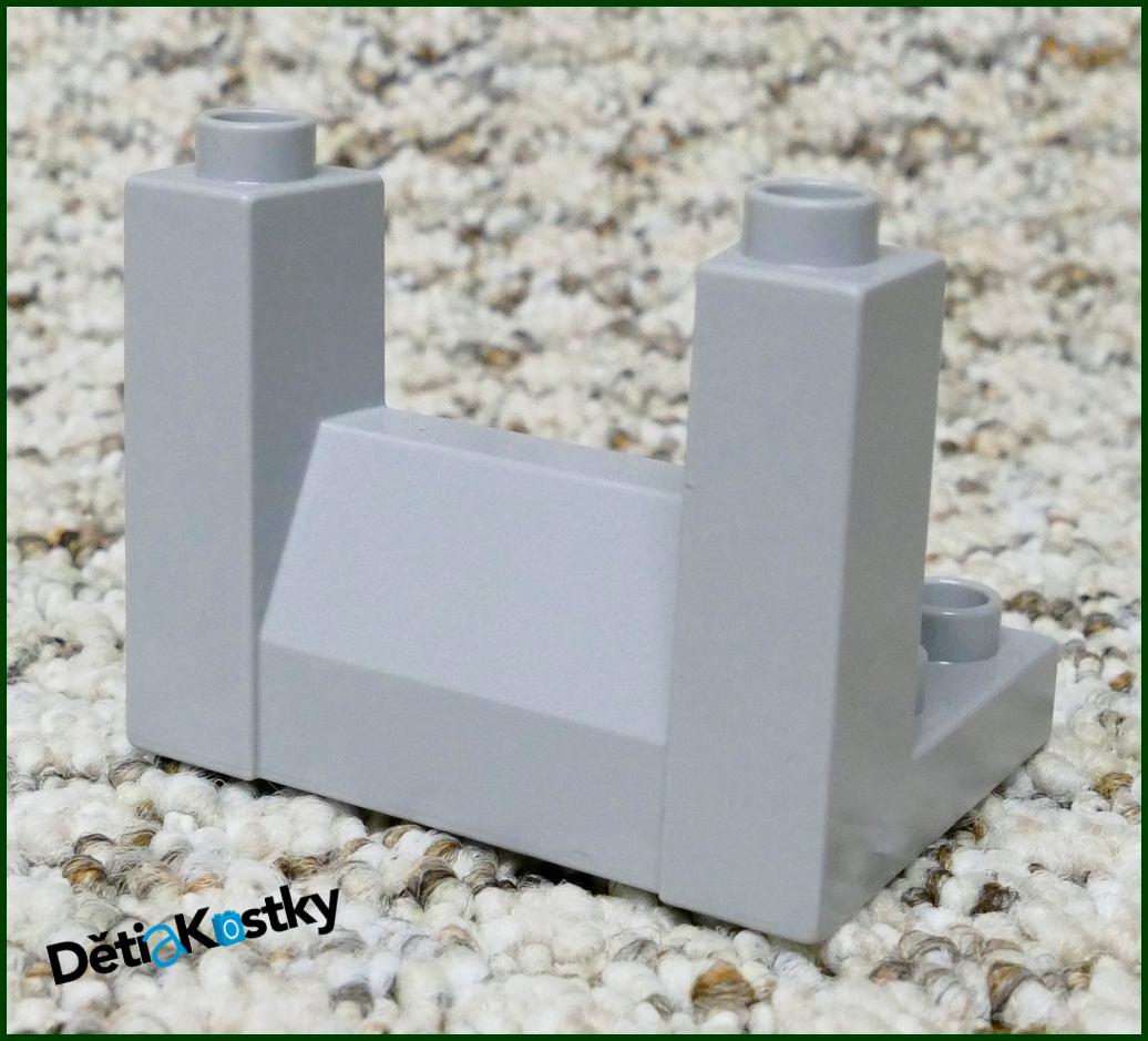 Lego® Duplo® Hradba Horní Díl - Světle Šedá