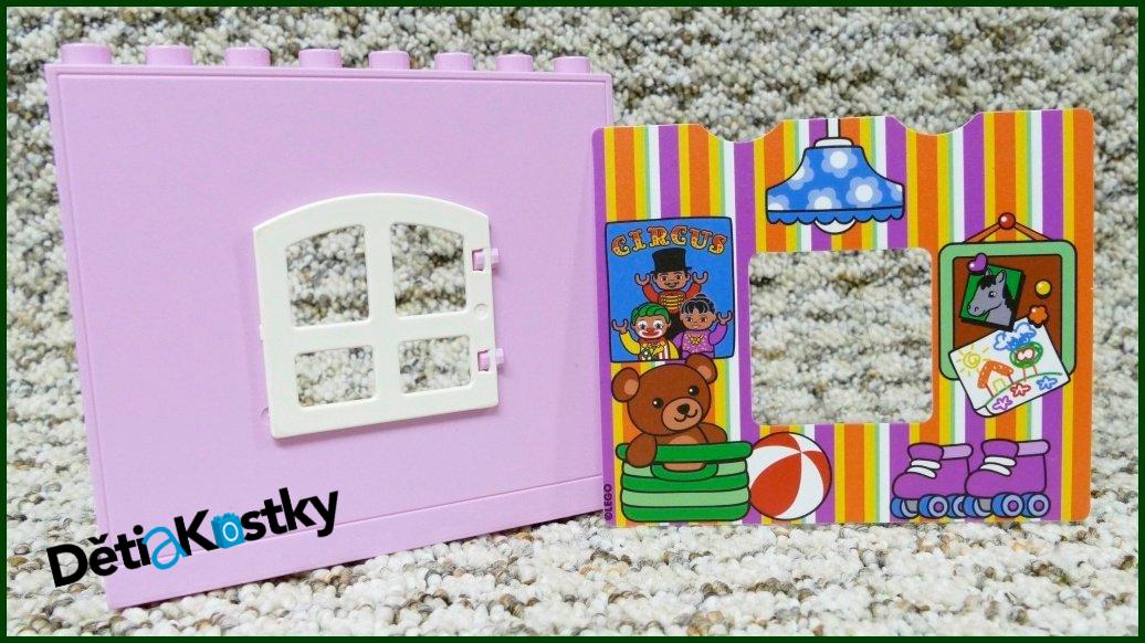 Lego® Duplo® Stěna Růžová - Zadní Strana Dětský Pokoj
