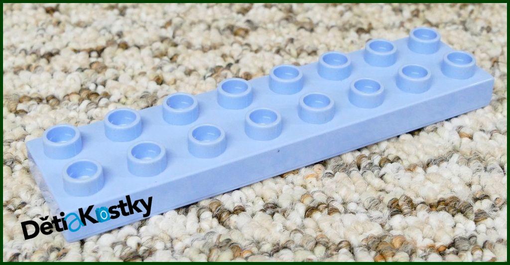 Lego® Duplo® Podložka/Destička 2x8 Světle Modrá