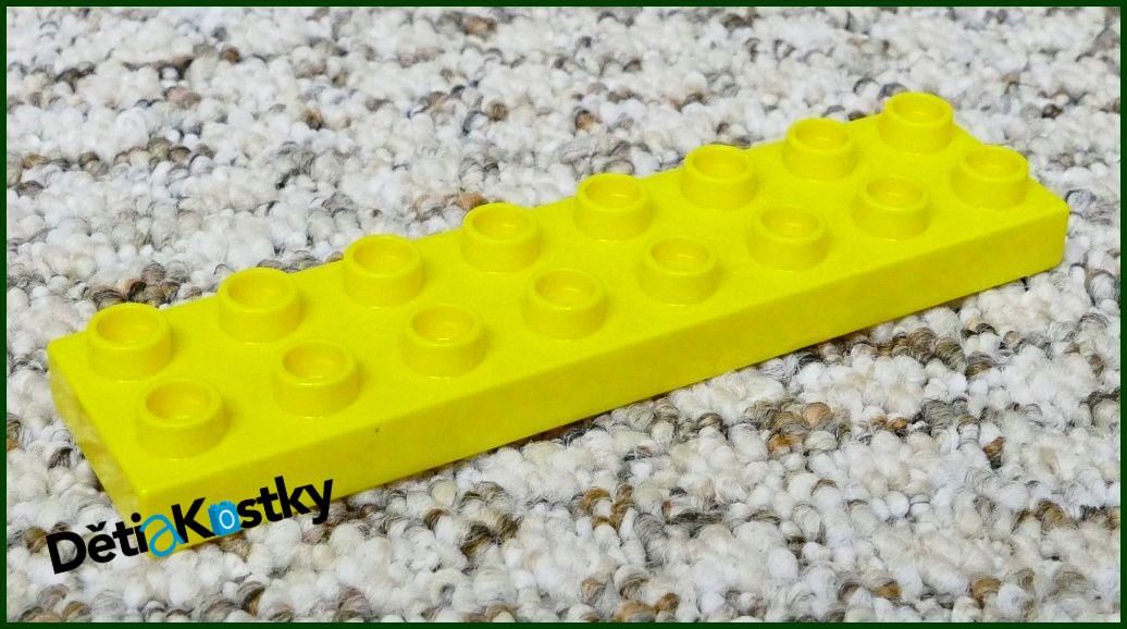 Lego Duplo ® Podložka/Destička 2x8 Žlutá