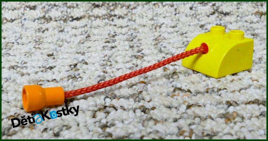 Lego® Duplo® Kostka Žlutá s Provázkem (Ocásek)