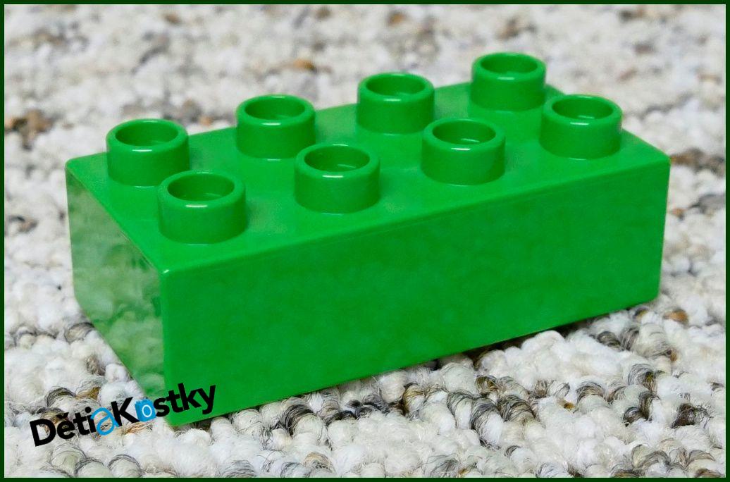 Lego® Duplo® Kostka 2x4 Světle Zelená - Top Stav
