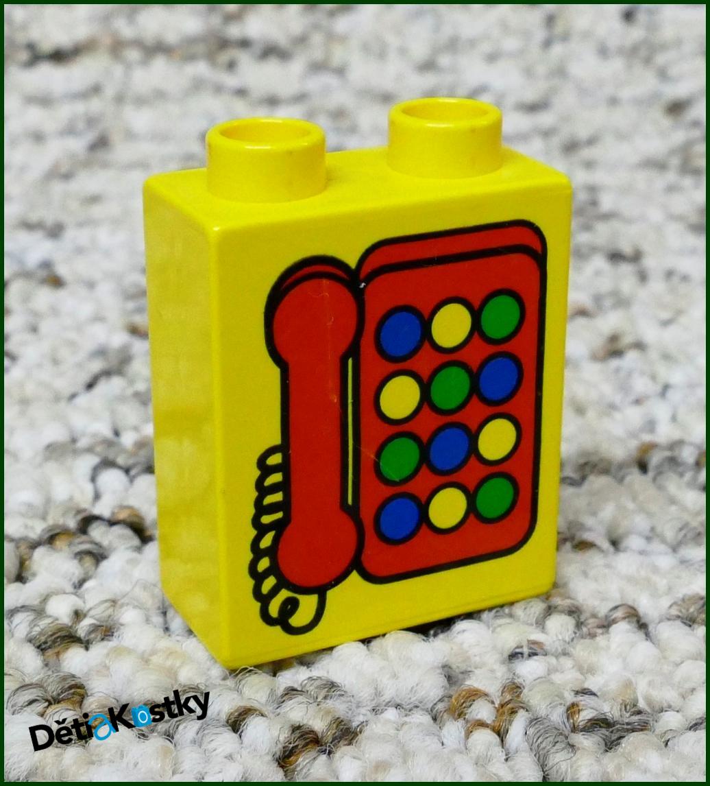 Lego® Duplo® Kostka 1x2x2 Žlutá - Barevný Telefon