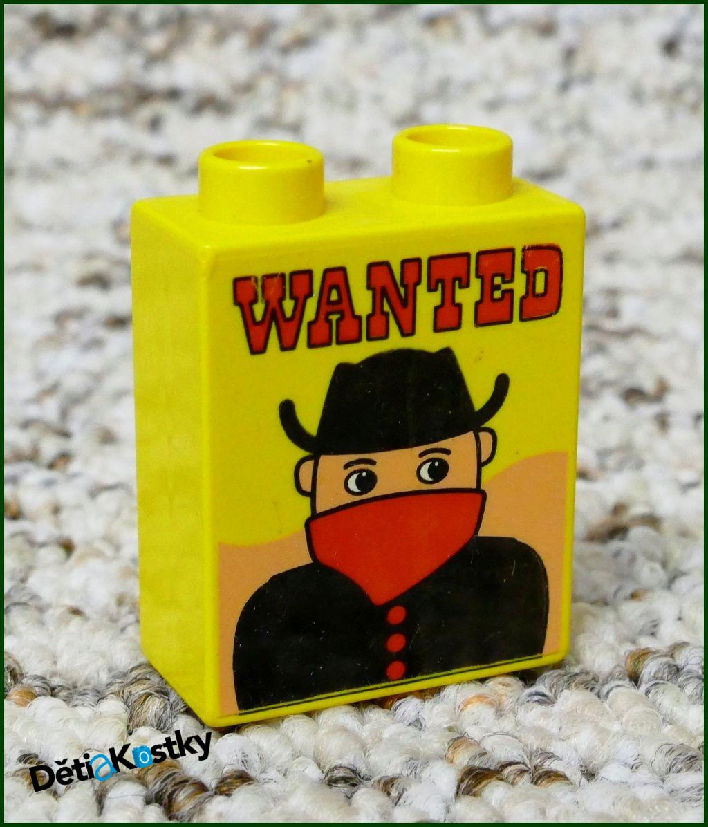 Lego® Duplo® Kostka 1x2x2 Žlutá - Wanted
