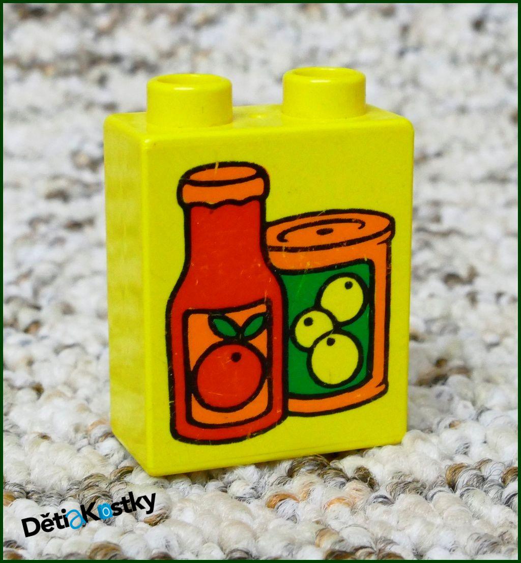Lego® Duplo® Kostka 1x2x2 Žlutá - Zavařeniny