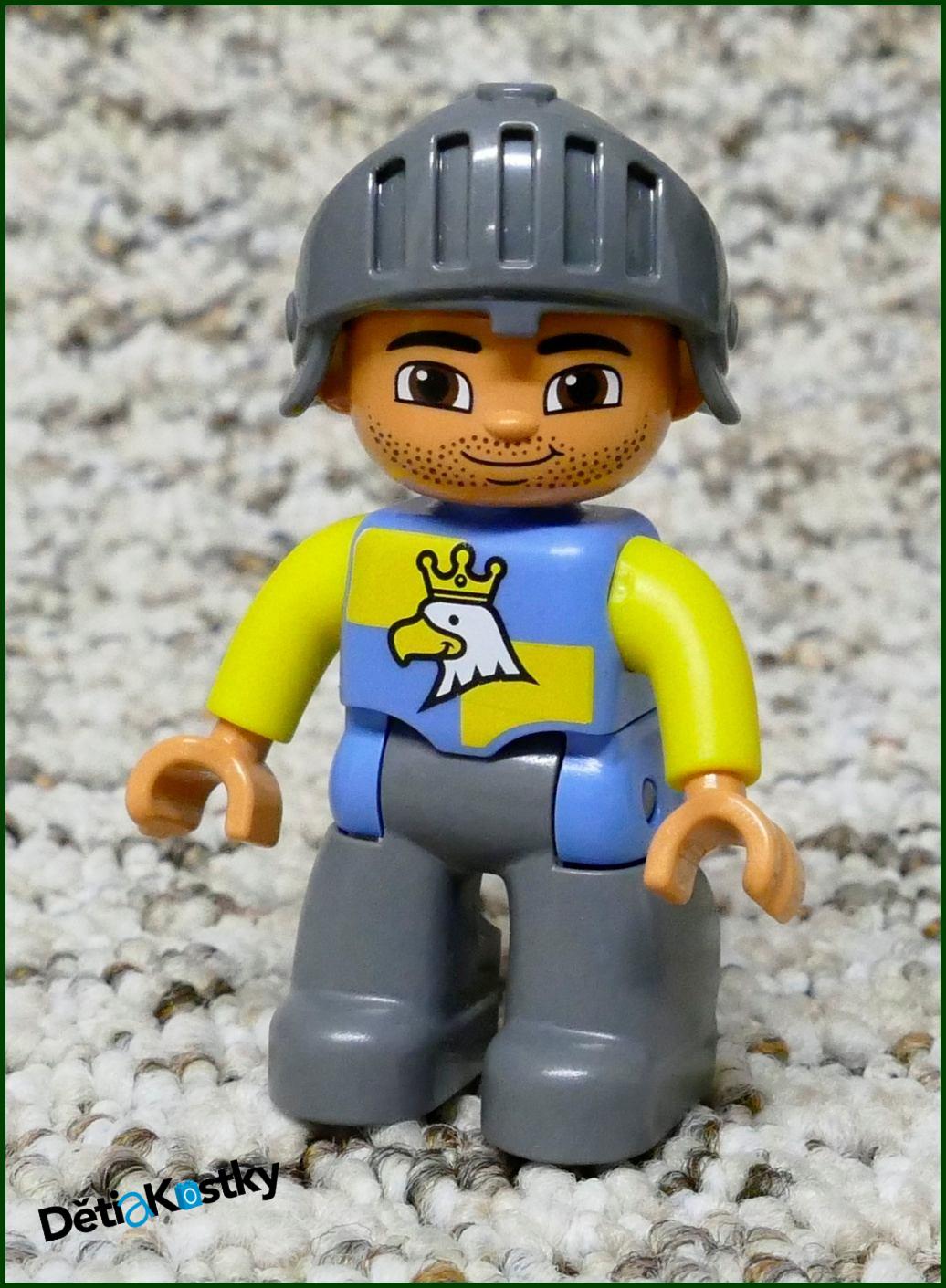 Lego® Duplo® Rytíř s Helmou Modrý - Novější Typ