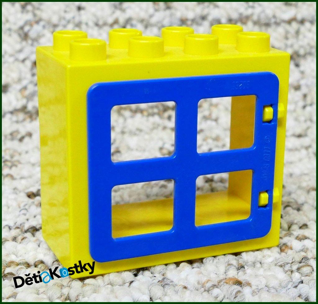 Lego® Duplo® Kostka s Oknem Žlutá - Světle Modrá Okenice