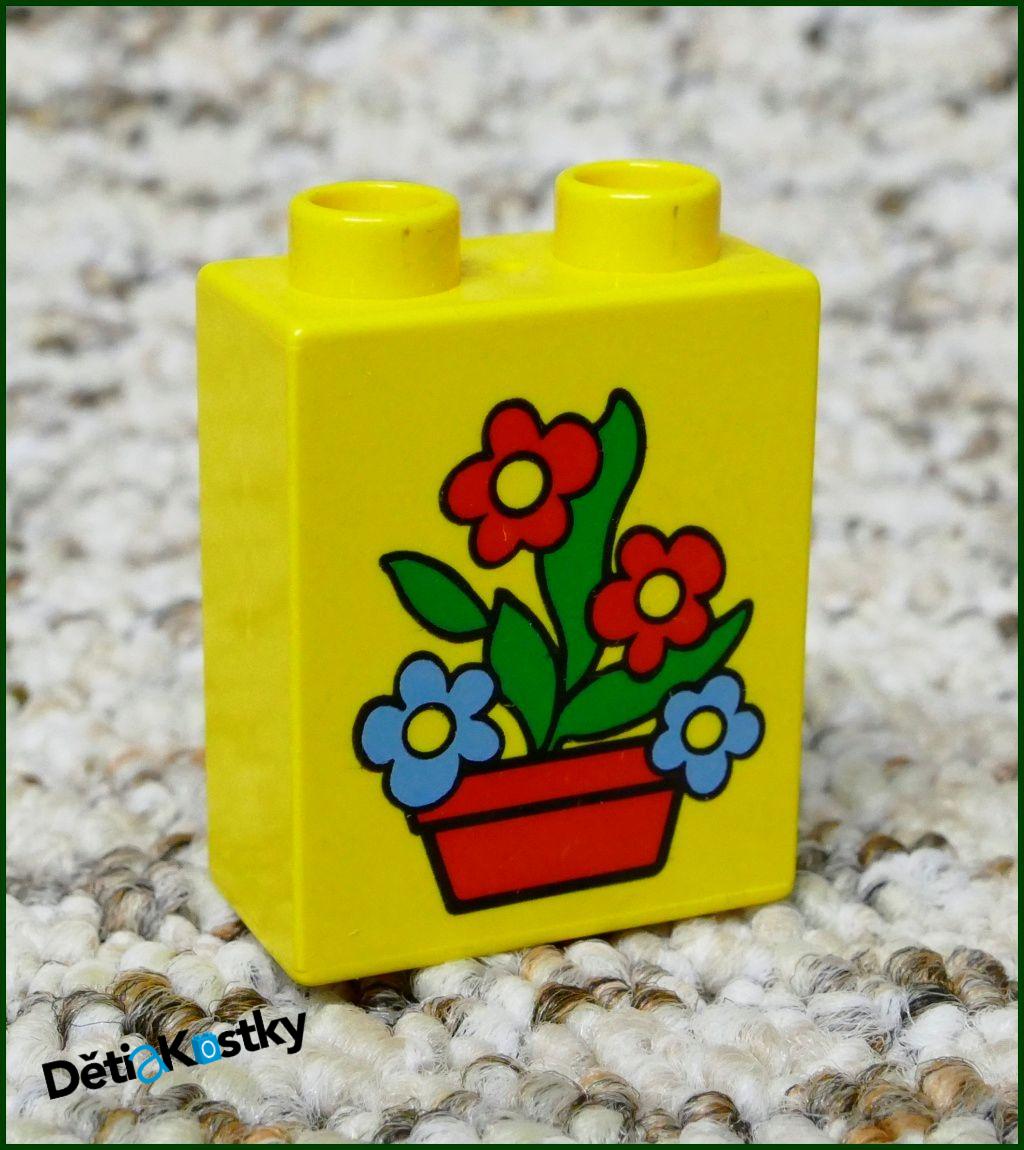 Lego® Duplo® Kostka 1x2x2 Žlutá - Květináč
