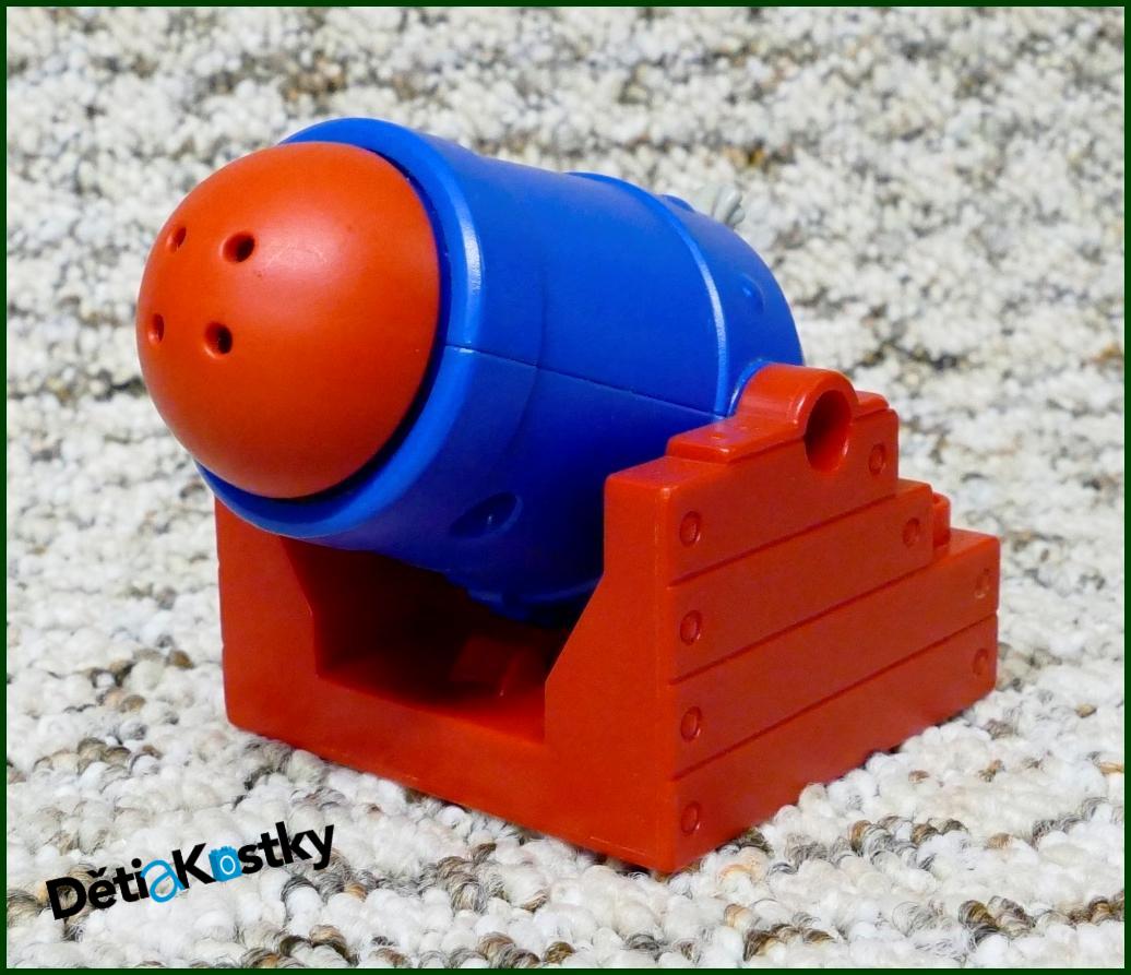 Lego® Duplo® Lodní Dělo Vystřelovací Modré s Nábojem / Červená Základna