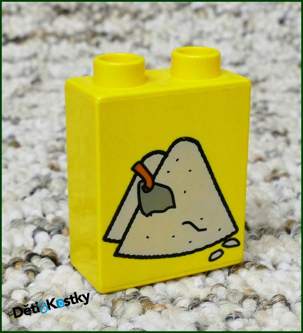 Lego® Duplo® Kostka 1x2x2 Žlutá - Hromada Štěrku