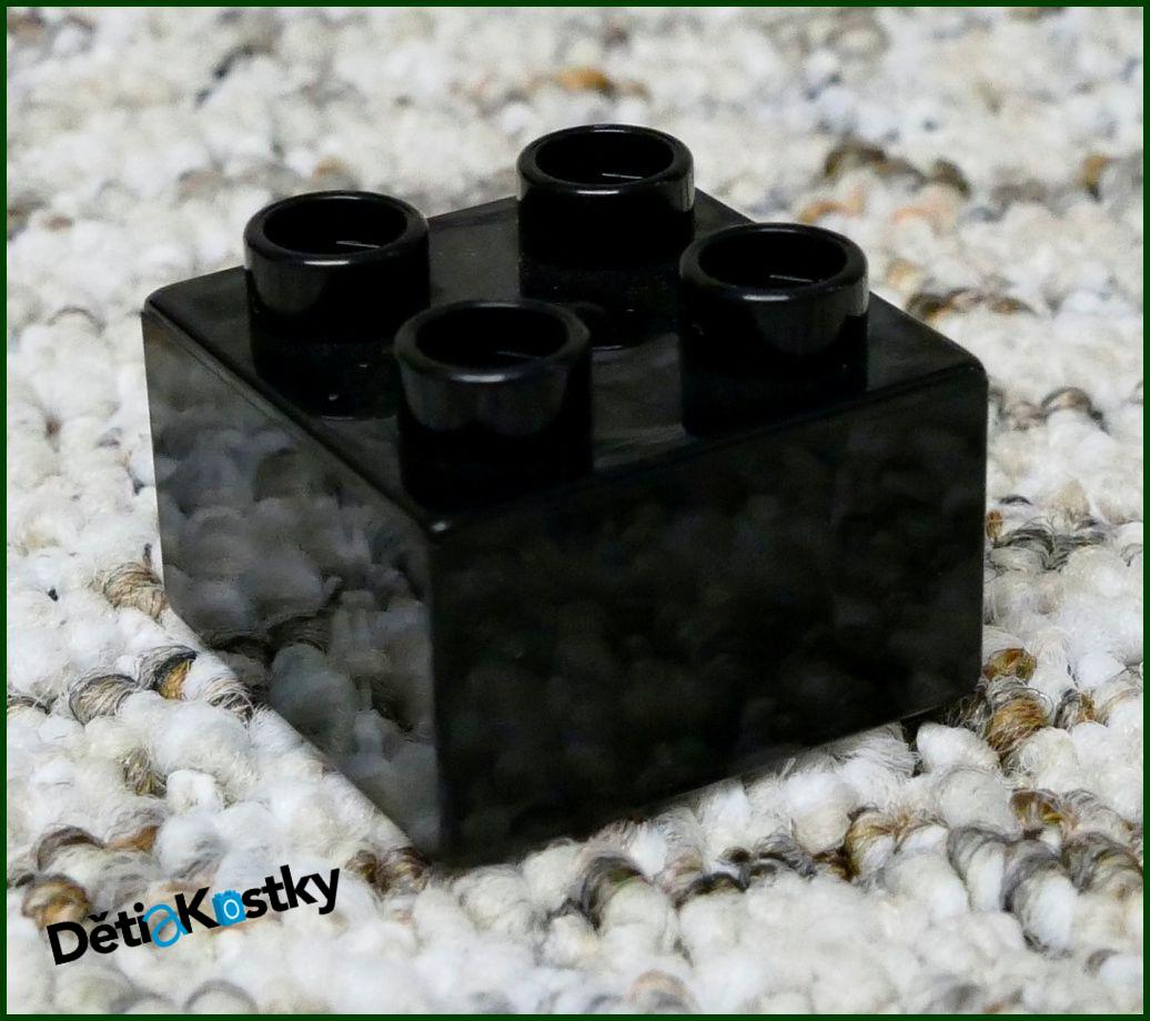 Lego® Duplo® Kostka 2x2 Černá