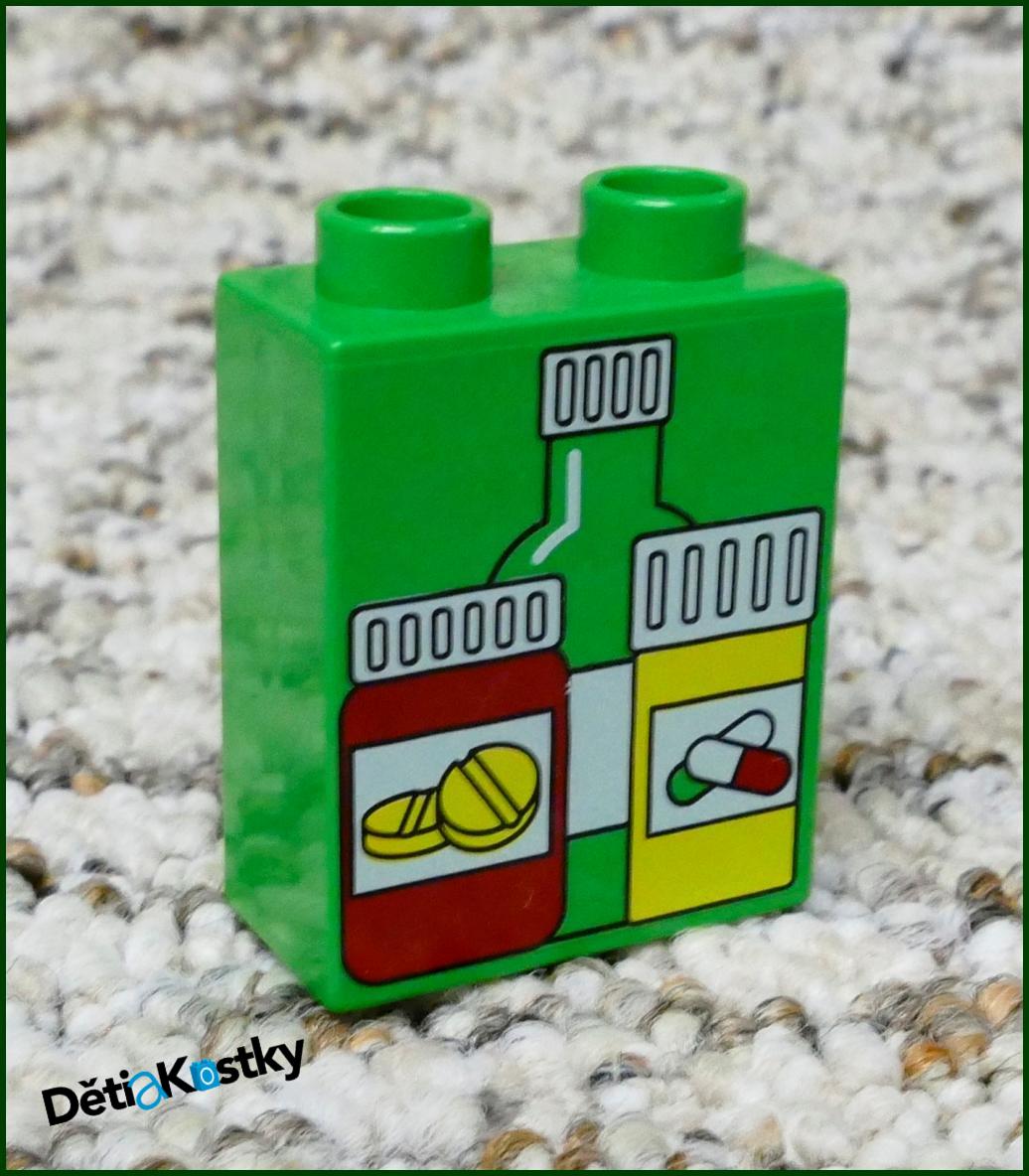 Lego® Duplo® Kostka 1x2x2 Světle Zelená - Léky