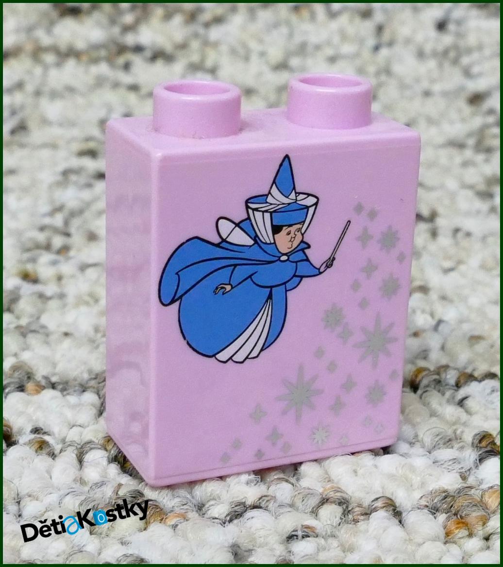 Lego® Duplo® Kostka 1x2x2 Růžová - Kouzelná Sudička