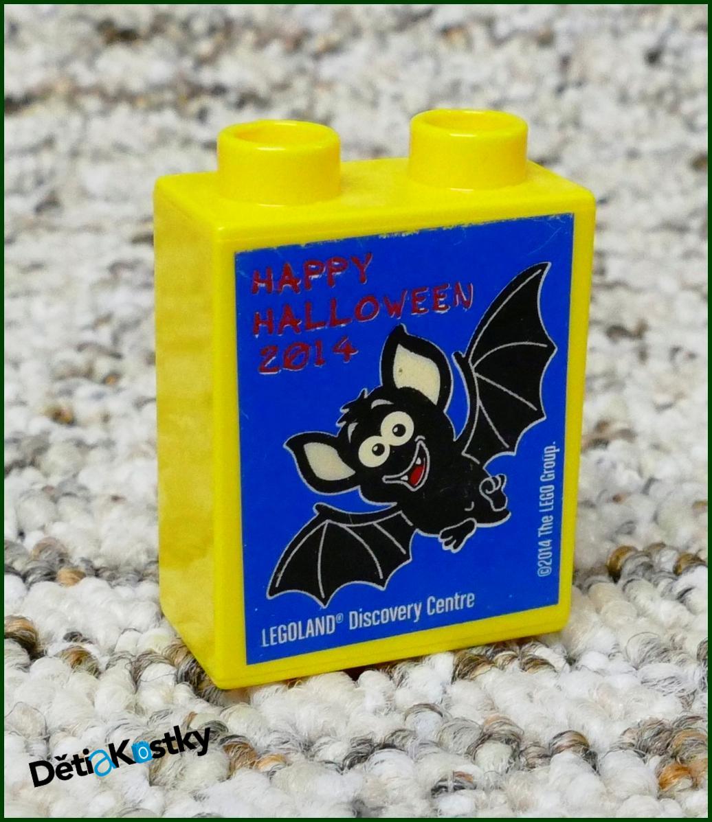 Lego® Duplo® Kostka 1x2x2 Žlutá - Legoland 2014 Netopýr