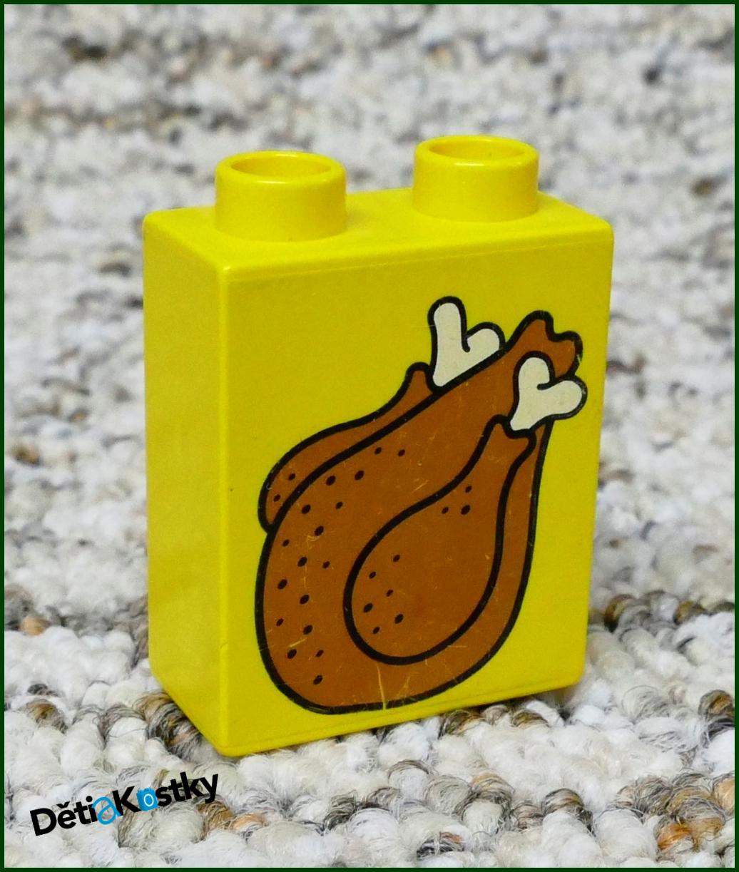 Lego® Duplo® Kostka 1x2x2 Žlutá - Kuře
