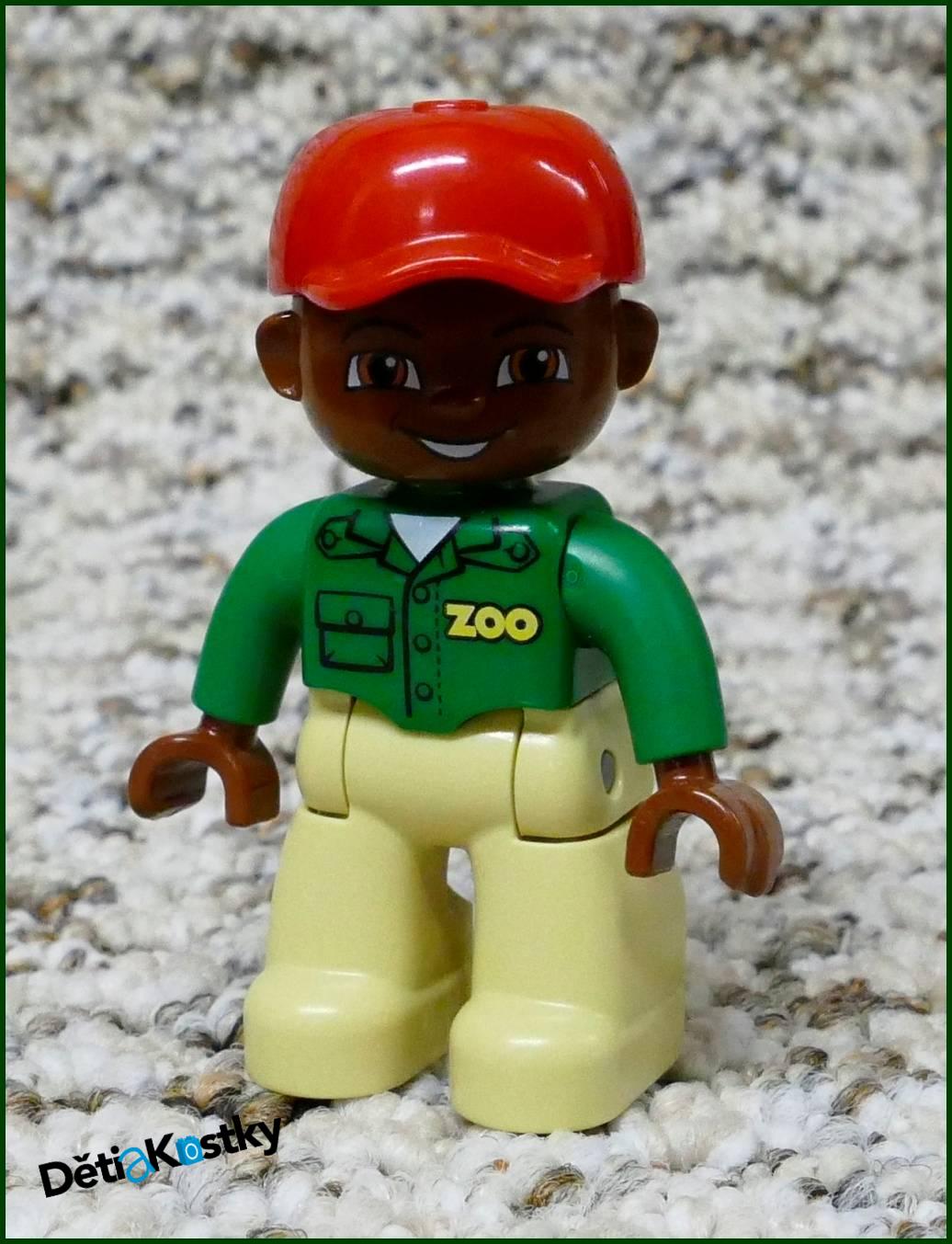 Lego® Duplo® Figurka Zoo Ošetřovatel Černoušek