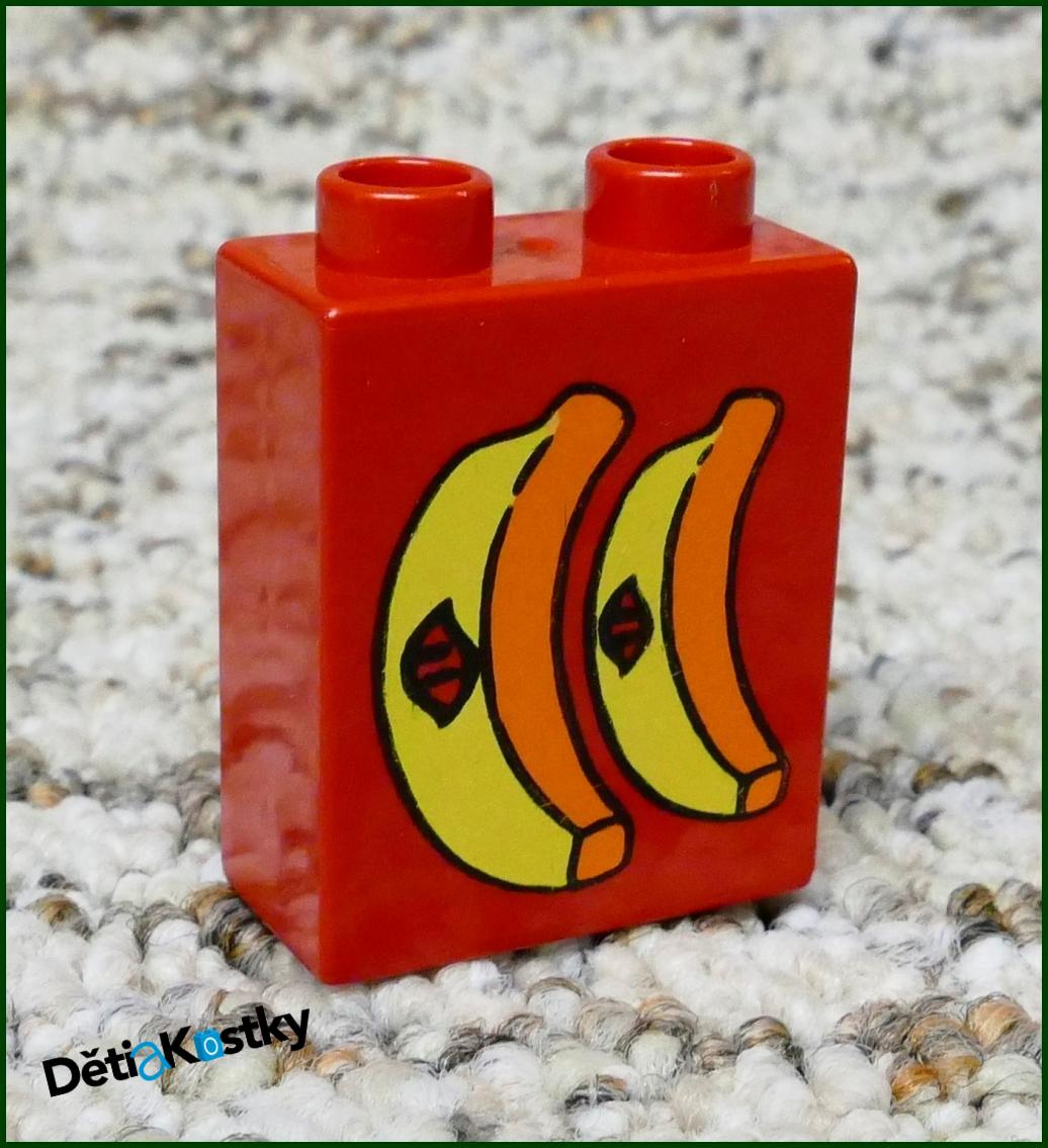 Lego® Duplo® Kostka 1x2x2 Červená - Banány