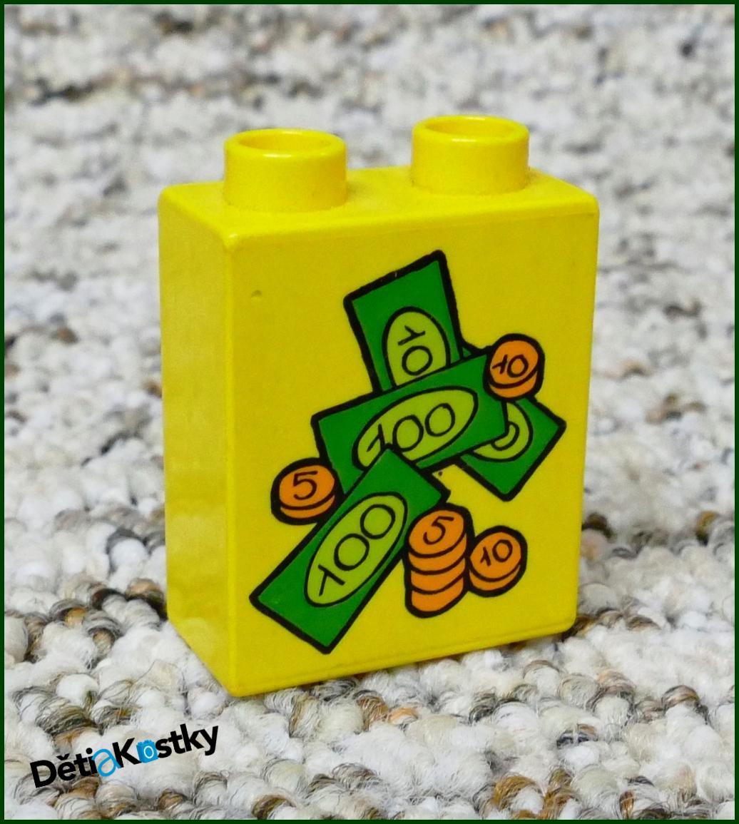 Lego® Duplo® Kostka 1x2x2 Žlutá - Peníze