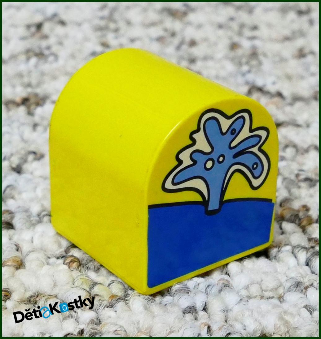 Lego® Duplo® Kostka 2x2 Půlkulatá Žlutá - Vodotrysk