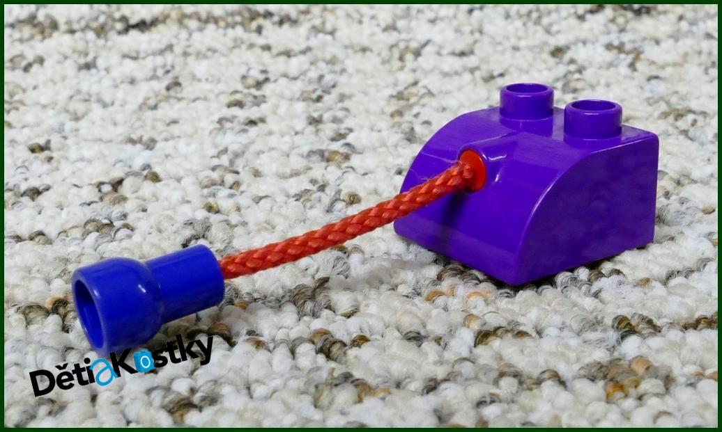 Lego® Duplo® Kostka Fialová s Provázkem (Ocásek)