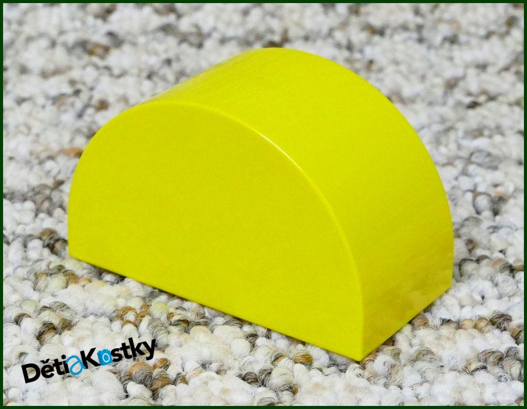 Lego® Duplo® Kostka Půlkulatá - Žlutá