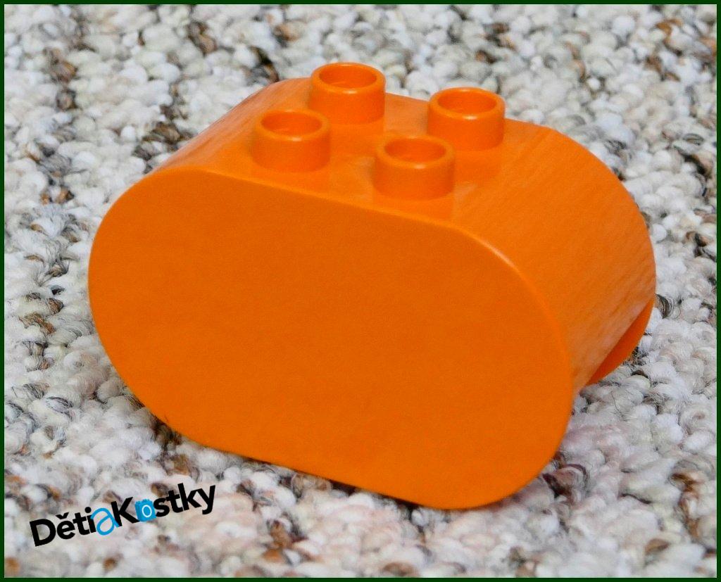 Lego® Duplo® 2x4x2 Kostka Zaoblená Oranžová