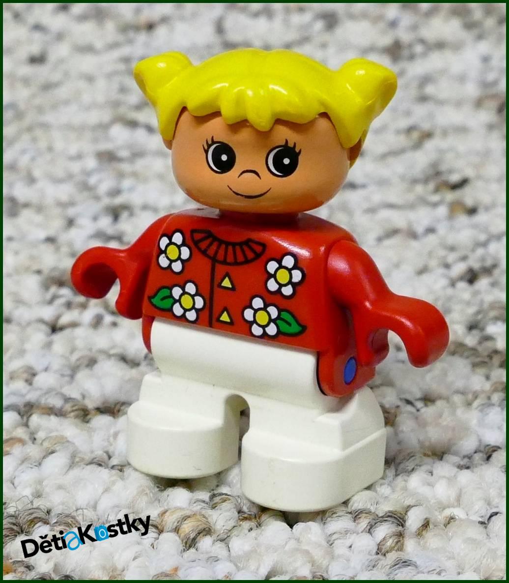 Lego® Duplo® Figurka Dítě Blond s Kytičkami