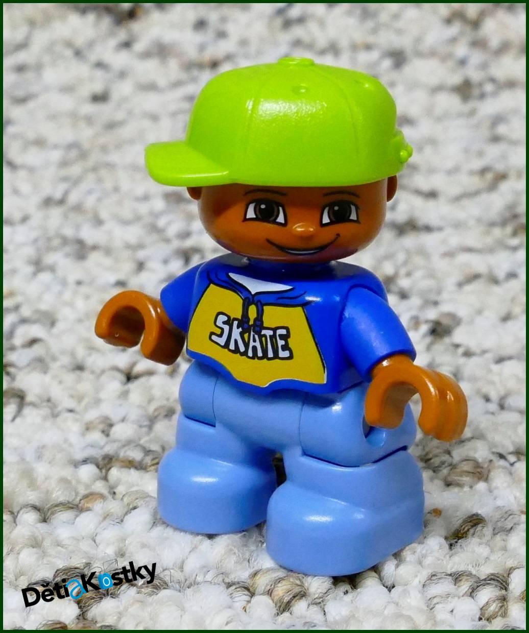 Lego® Duplo® Figurka Dítě Skate Černoušek