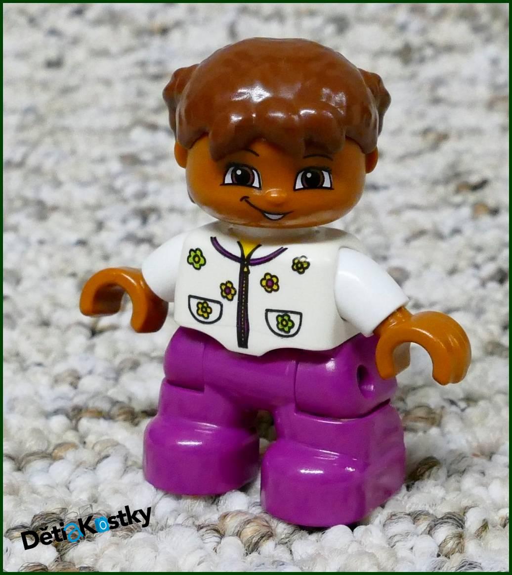Lego® Duplo® Figurka Dítě Tmavé s Culíky
