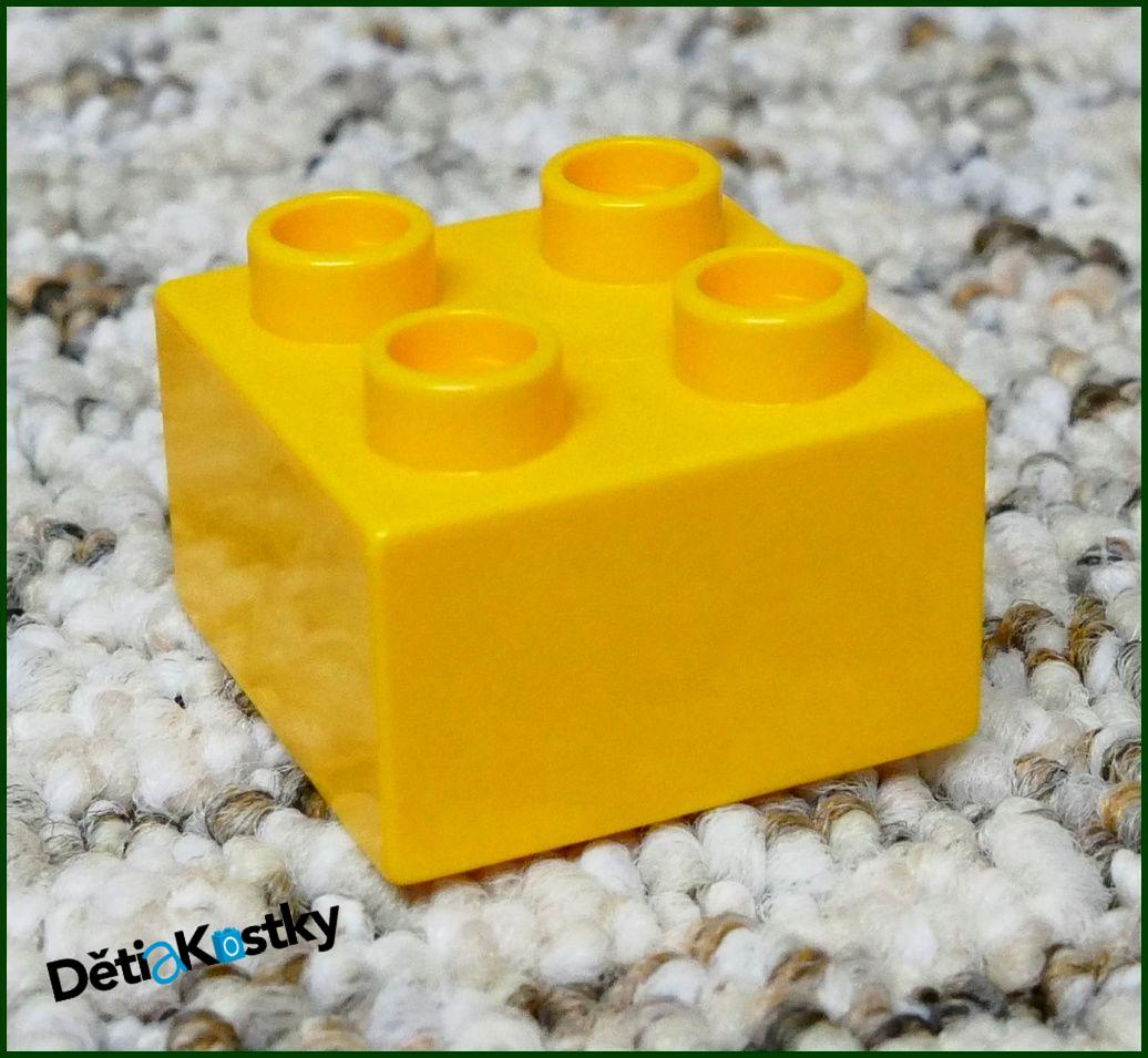 Lego® Duplo® Kostka 2x2 Světle Oranžová