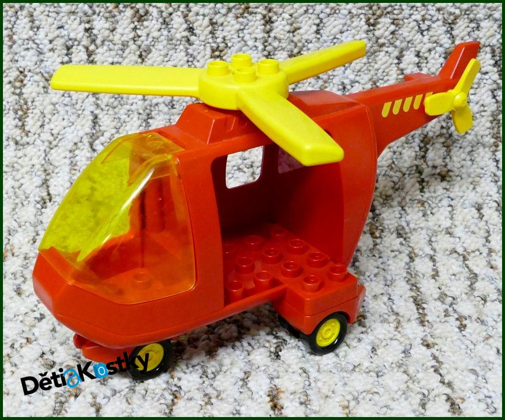 Lego® Duplo® Vrtulník Hasiči s Kolečky - Žlutá Vrtule