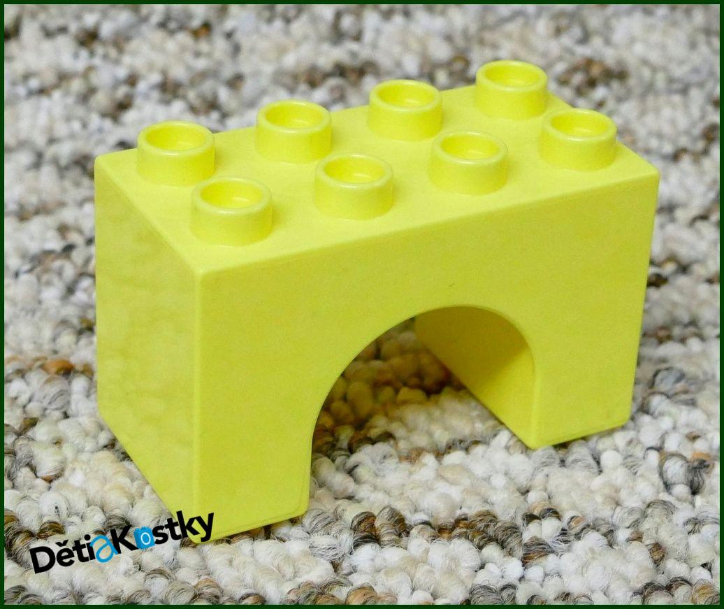 Lego® Duplo® Kostka Podstavec Mostu 2x4 Světle Žlutá (Podloubí)