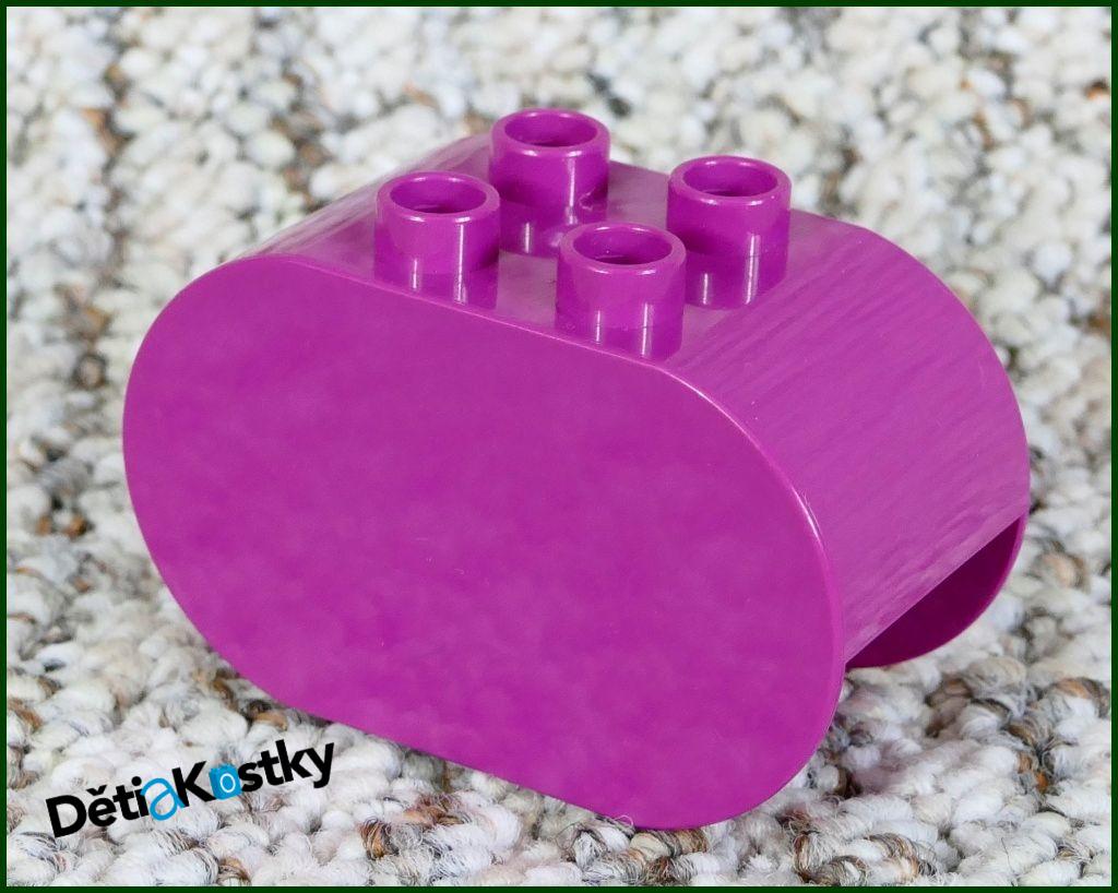 Lego® Duplo® Kostka 2x4x2 Zaoblená Světle Fialová