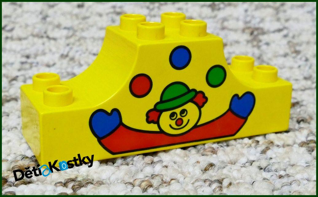 Lego® Duplo® Klenutá Kostka 2x6 Žlutá - Šašek