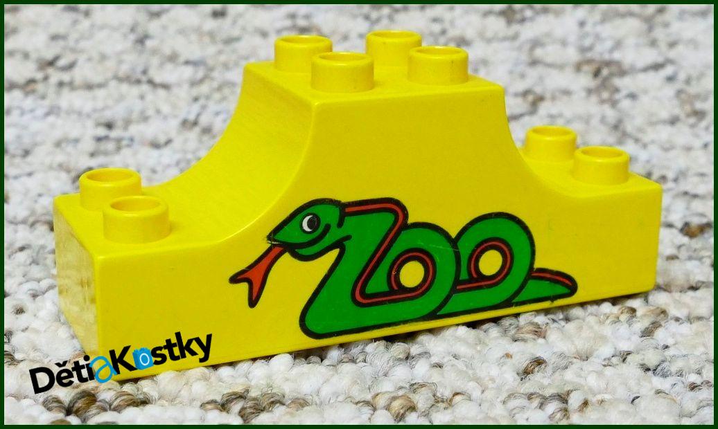 Lego® Duplo® Klenutá Kostka 2x6 Žlutá - Had Zoo
