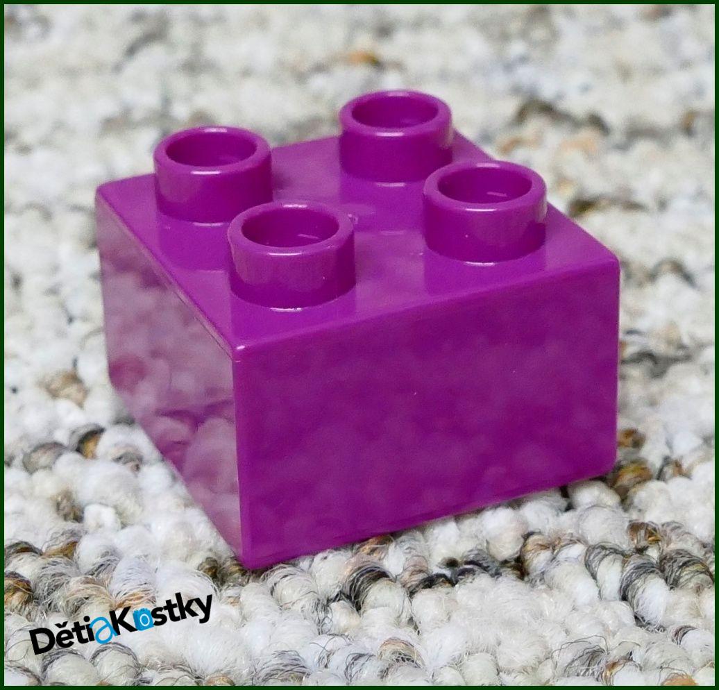 Lego® Duplo® Kostka 2x2 Světle Fialová