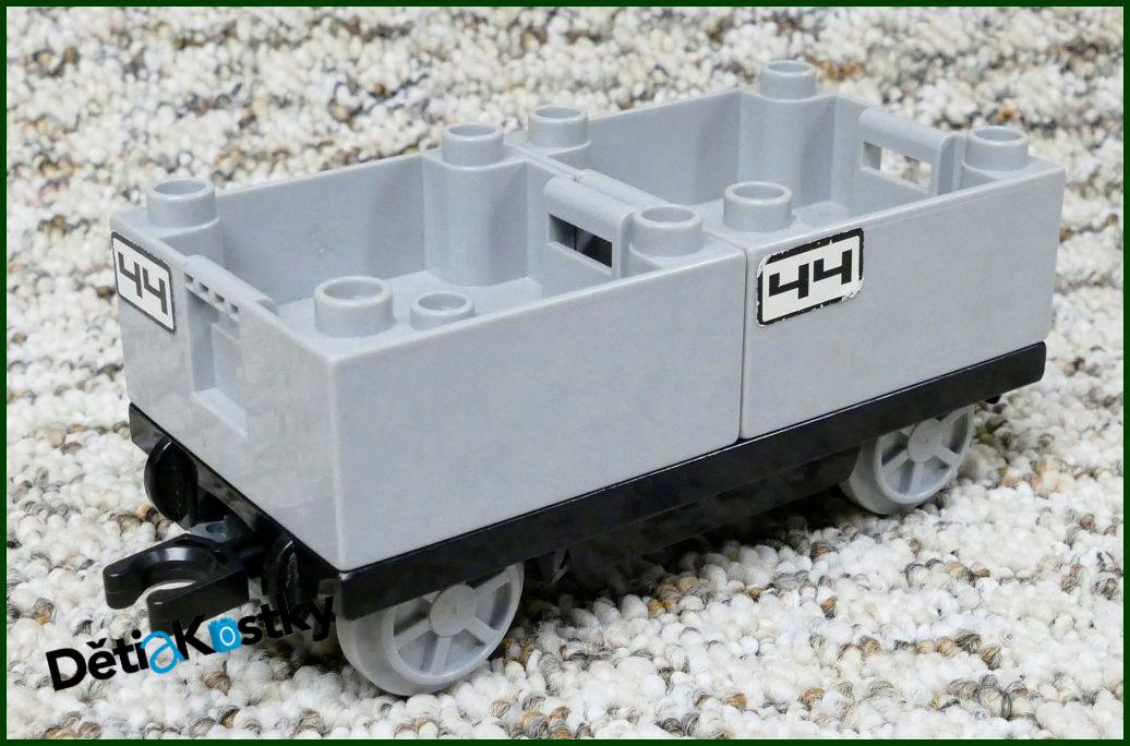 Lego® Duplo® Vagon - Nízké Kontejnery - Šedé