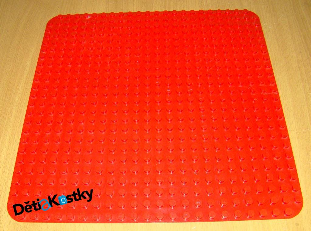 Duplo deska velká 24x24 pinů červená (38x38cm)
