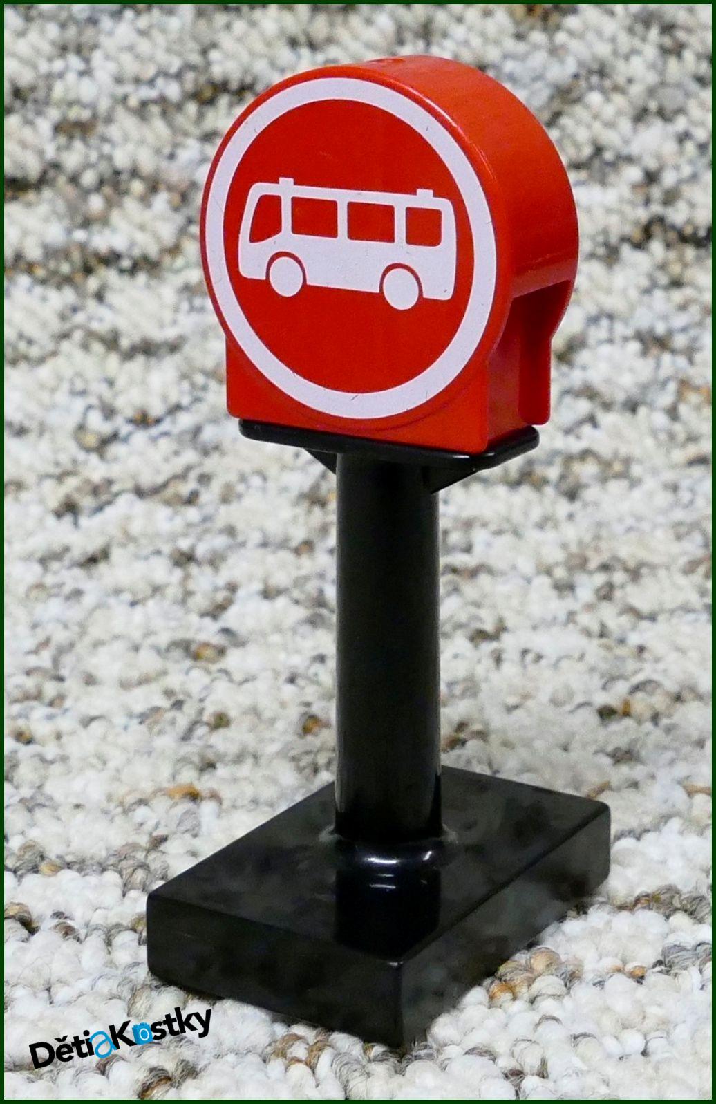 Lego® Duplo® Značka Červená Kulatá - Autobusová Zastávka