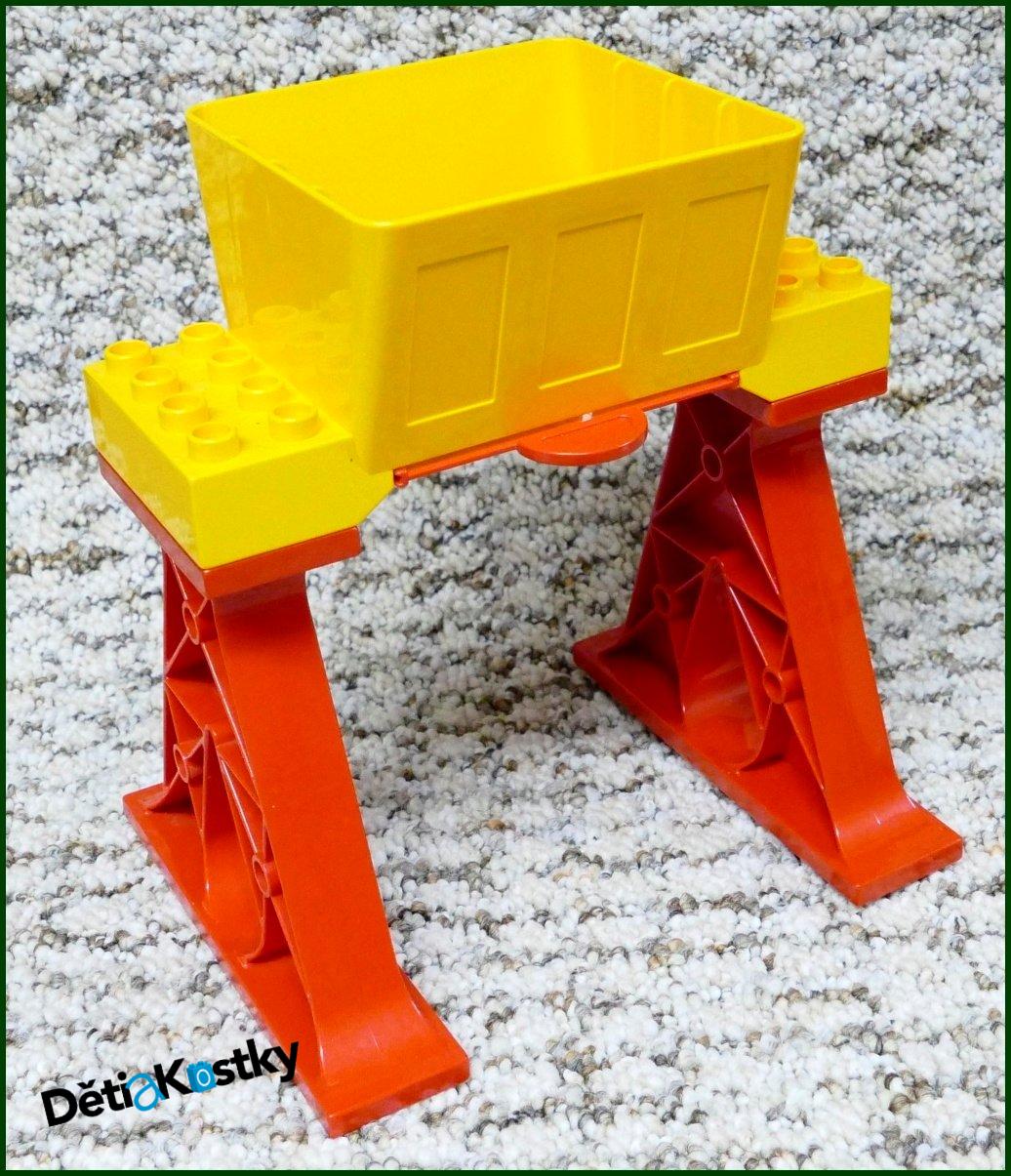 Lego® Duplo® Červené Nosníky s Oranžovou Násypkou