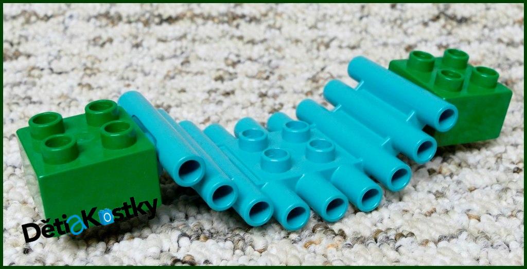 Lego® Duplo® Most z Klád Tyrkysový (Zelené Kostky)