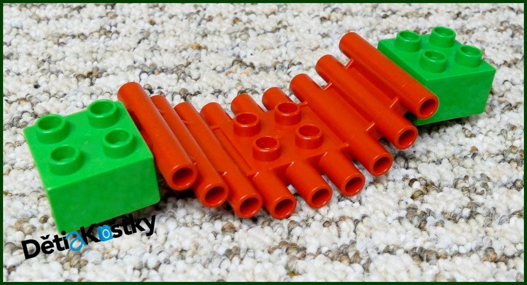 Lego® Duplo® Most z Klád Červený (Zelené Kostky)
