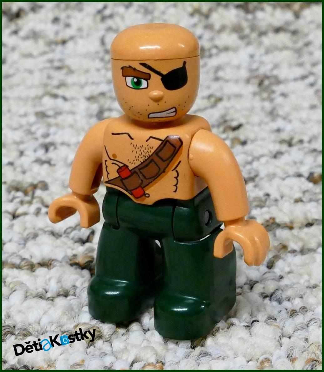 Lego® Duplo® Postavička Pirát Plešatý