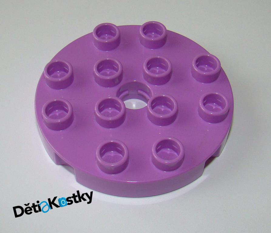 Lego® Duplo® Podložka/Destička 4x4 Kruh Fialová