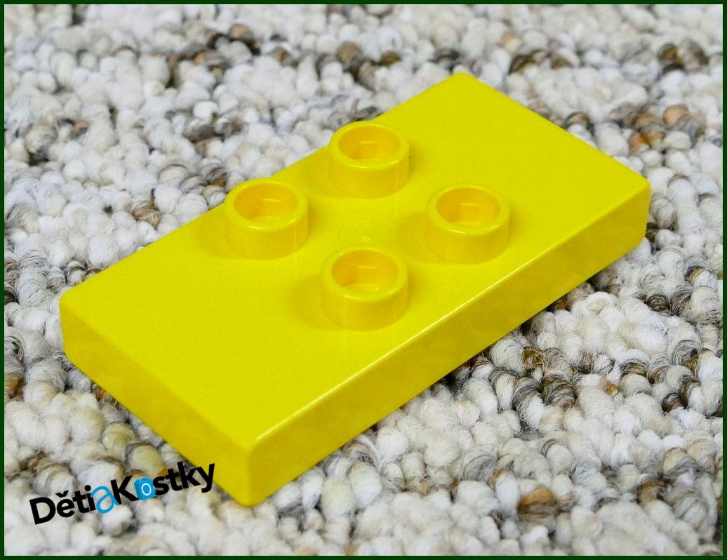 Lego® Duplo® Podložka/Destička 2x4 (4 Piny) Žlutá