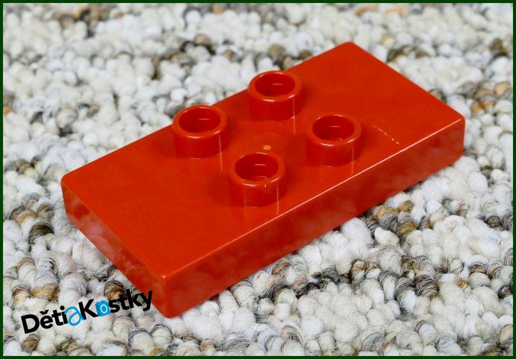 Lego® Duplo® Podložka/Destička 2x4 (4 Piny) Červená